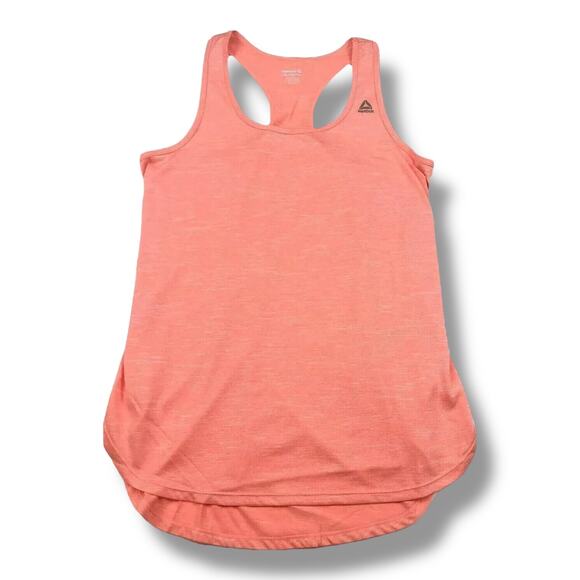 Reebok Womens Racerback Tank Top Size‎ XL Slim Orange Coral Athletic Workout - Picture 1 of 3